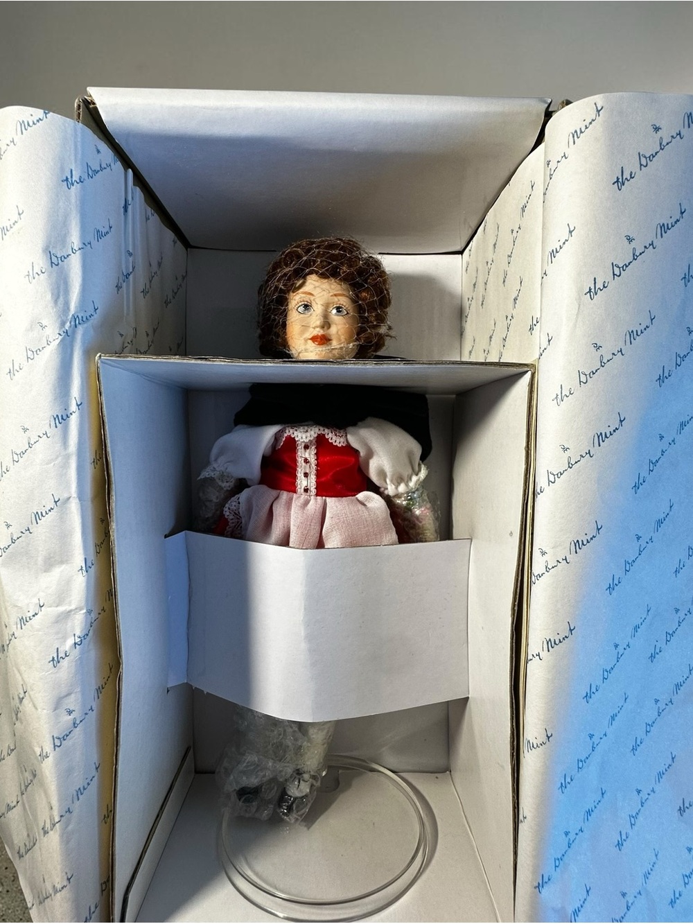 VTG Danbury Mint Heidi Porcelain Doll Storybook Collection 100% COMPLETE NIB